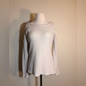 Women's Cream Textured Top